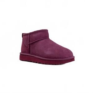 NEW UGG women's classic ultra mini boots in burnt magenta